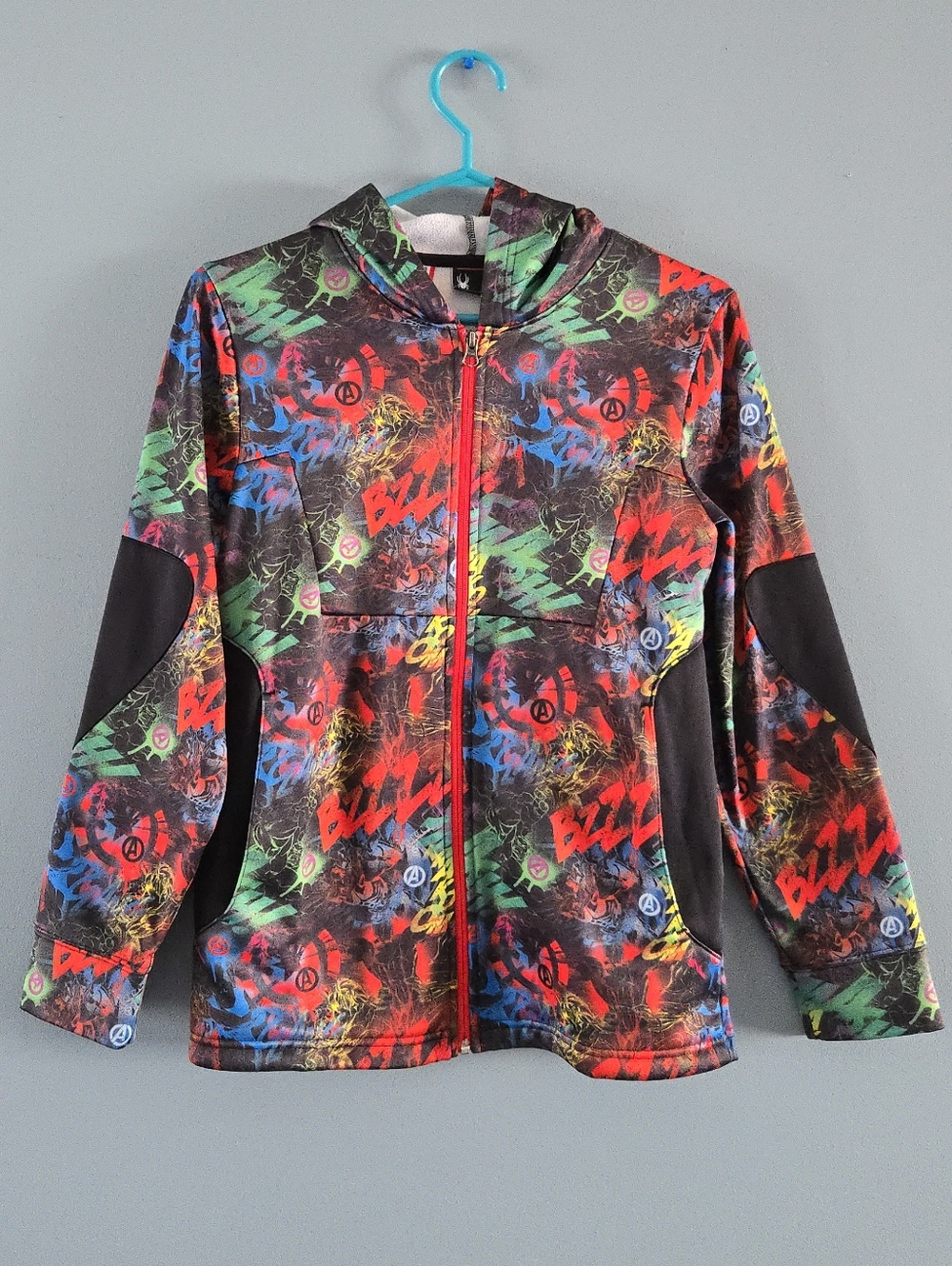 *Back To School* Spyder Boys' Marvel Riot Hooded Fleece Jacket Youth (14-16 Lg)